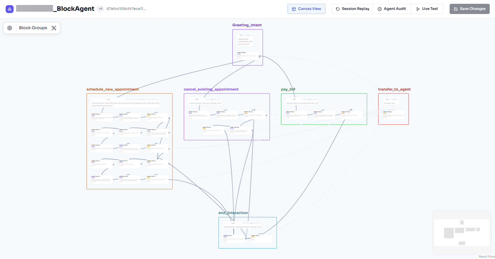 AI Studio Block Agent Canvas